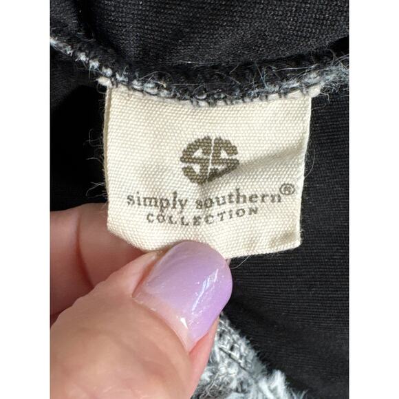 Simply Southern Fuzzy Quarter Zip Sherpa Pullover Gray Size M - Picture 5 of 8